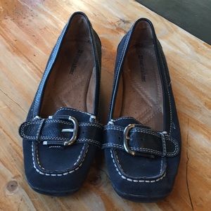 Naturalizer Cenya loafer buckle strap blue 7M
